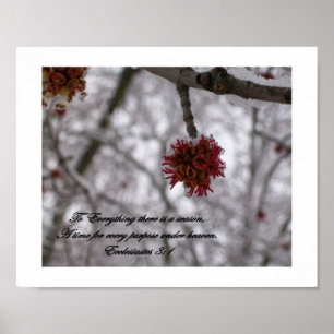 Zu allem, was es da gibt, eine Jahreszeit Poster