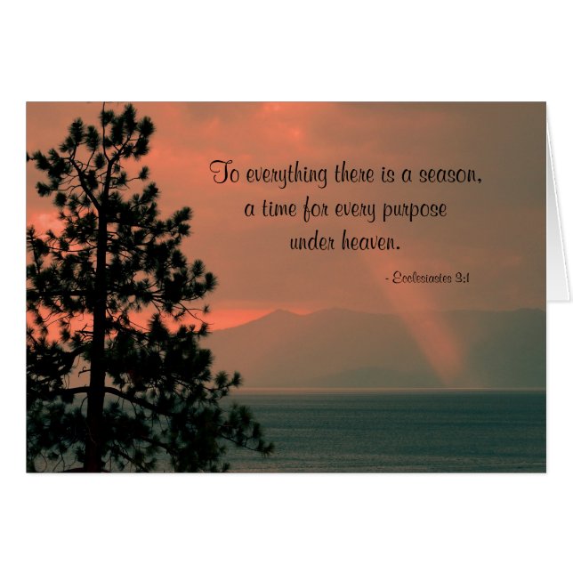 Zu allem, was es gibt, ist die Jahreszeit, die im  (Vorderseite (Horizontal))