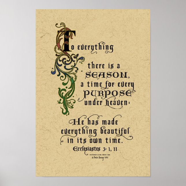 Zu allem, was es gibt, ist eine Saison Poster (Vorne)