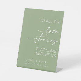 Zu allen Lieben Geschichten, die vor uns kamen Sockelschild