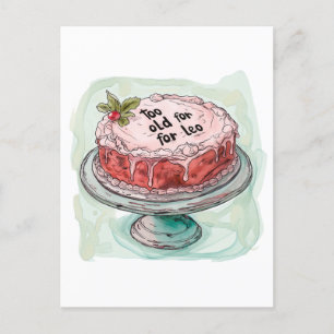Zu alt für Leo - 25. Geburtstag Postkarte