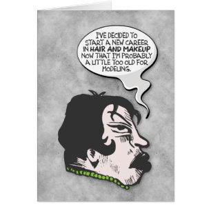 "Zu alt für Modellierung" Funny Get Well Card