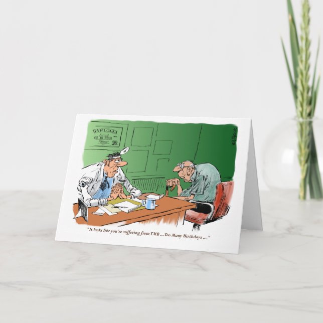 Zu alte Geburtstagskarte Karte (Vorderseite)