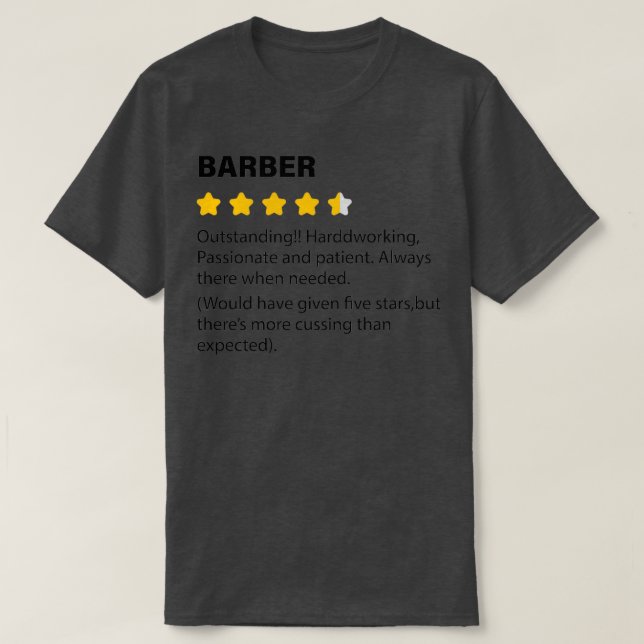 zu BARBER lustige Definition T-Shirt (Design vorne)