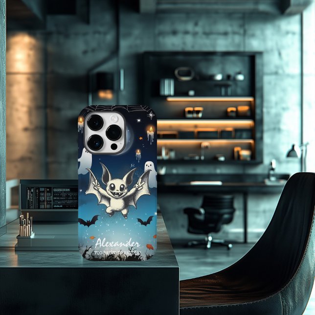 Zu Batty to Handle: Personalisiertes Halloween-Boo Case-Mate iPhone Hülle (Von Creator hochgeladen)