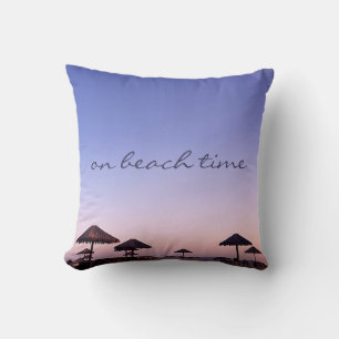 Zu Beach Time California Lila Sunset Foto Kissen