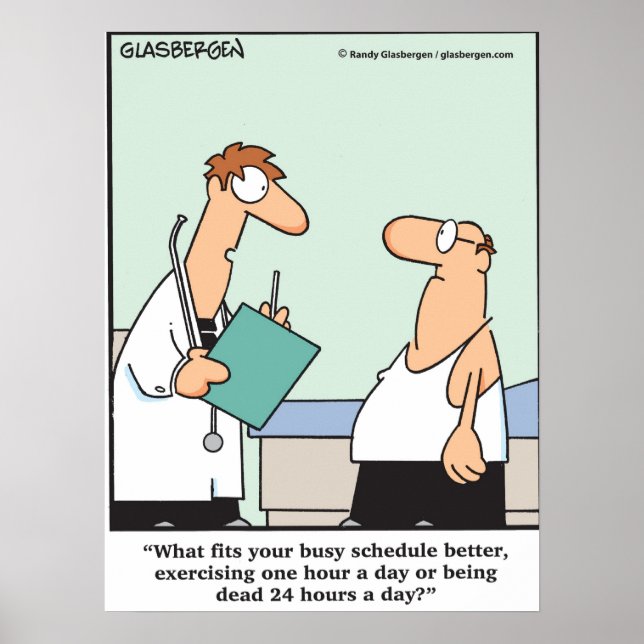 Zu beschäftigt, um sich auszuüben? poster (Vorne)