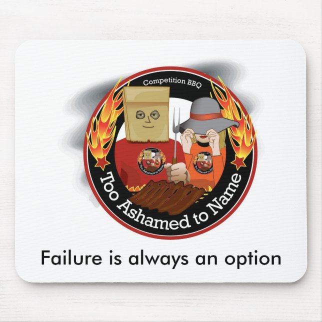 Zu beschämt GRILLEN nennen Mousepad (Vorne)