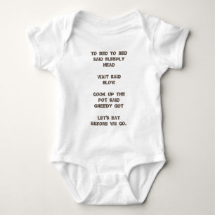 Zu Bett / Baby Jersey Bodysuit Strampler