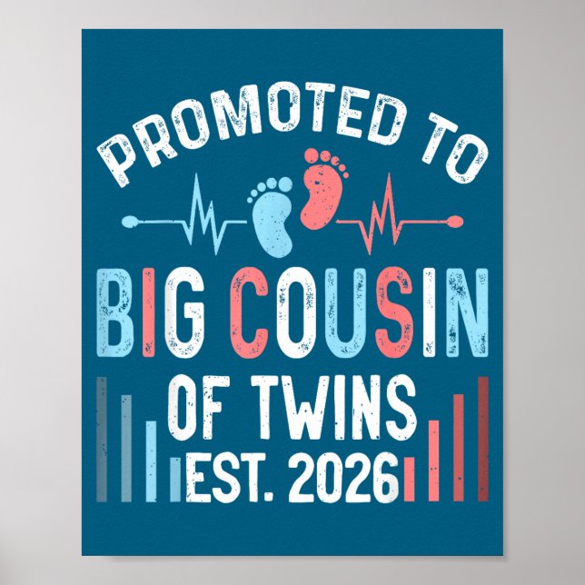 Zu Beworbene Große Cousin-Zwillinge Est Poster (Vorne)