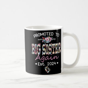 Zu Big Sister wieder Est 2024 Schwangerschaftsankü Kaffeetasse