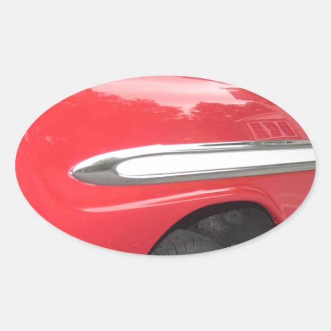 Zu Chrome! Zu Cool! Ovaler Aufkleber (Vorderseite)