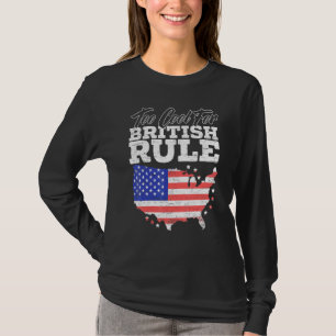 Zu Cool für die britische Flagge der USA am 4. Jul T-Shirt