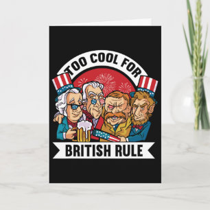 Zu cool für die britische Herrschaft - George Wash Karte