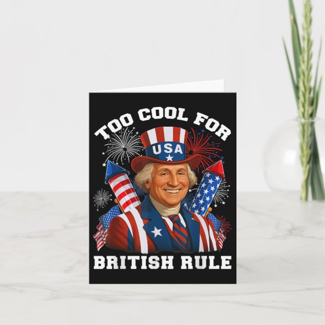 Zu Cool für George Washington, 4. Karte (Vorderseite)