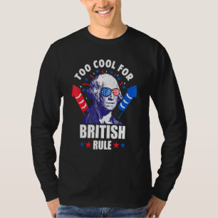 Zu Cool für George Washington Fun 4t der britische T-Shirt