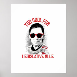 Zu cool für Gesetzgebungsregel Poster