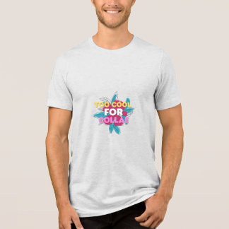 Zu cool für Kragen Lustige farbenfrohe Typografie  Tri-Blend Shirt