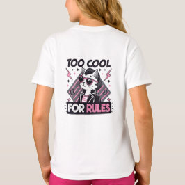Zu cool für Regeln – Moderne Streetwear-Katze  T-Shirt