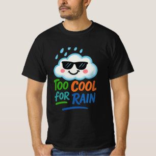 Zu cool für Regen   Lustiges Wolken-Männer-Value-T T-Shirt