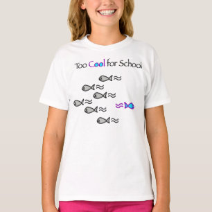 Zu cool für Schule - das Shirt des Fisch-Kindes