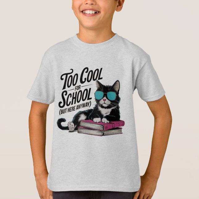 Zu Cool für Trend in der Schule Kinder T - Shirt (Vorderseite)
