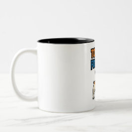 Zu cool fürs Holen Französische Bulldogge Sticker Zweifarbige Tasse