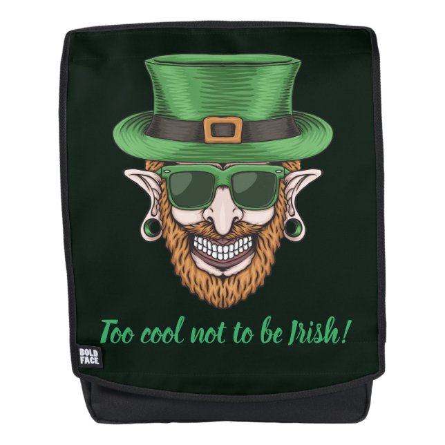 Zu Cool, nicht irisch zu sein Rucksack (Vorderseite)