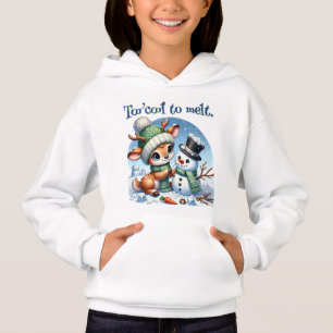 Zu cool, um das Mädchen Hoodie zu schmelzen