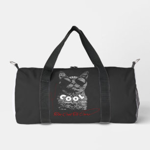 Zu cool, um Katzen-Typografie zu beachten Duffle Bag