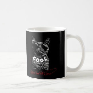 Zu cool, um Katzen-Typografie zu beachten Kaffeetasse