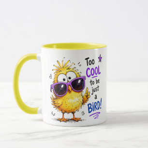 Zu cool, um nur ein Vogel zu sein Lustiger Vogel Tasse