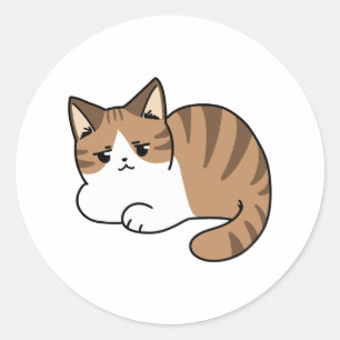 Zu Cool, um sich zu kümmern, zu leicht zu bewegen  Runder Aufkleber