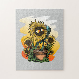 Zu Coole Sonnenblume Puzzle