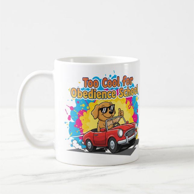 Zu Cooler Cartoon-Design für Hunde Kaffeetasse (Links)