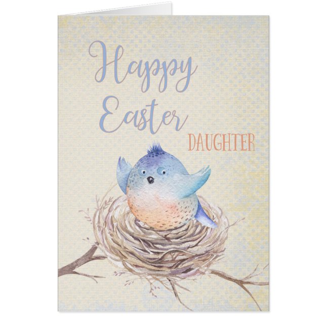 Zu Daughter: Happy Oaster Blue Bird in Nest (Vorne)