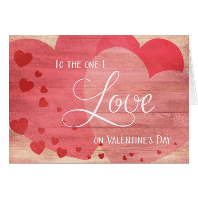 Zu dem, was ich Liebe am Valentinstag (Vorderseite (Horizontal))