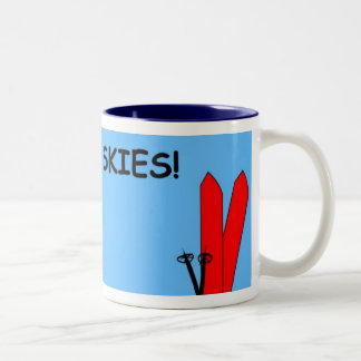Zu den Himmeln! Zweifarbige Tasse
