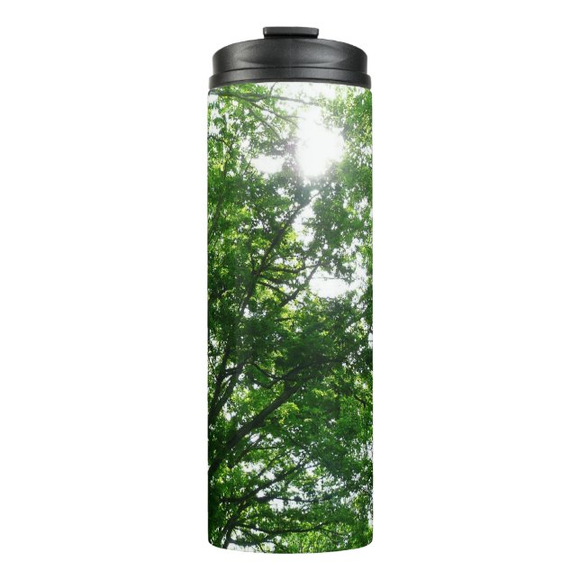 Zu den Sommerbäumen aufblicken Thermosbecher (Vorderseite)