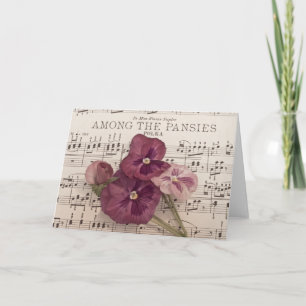 Zu den Stiefmütterchen Karte