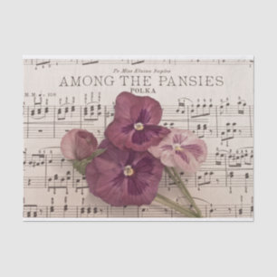Zu den Stiefmütterchen Seidenpapier