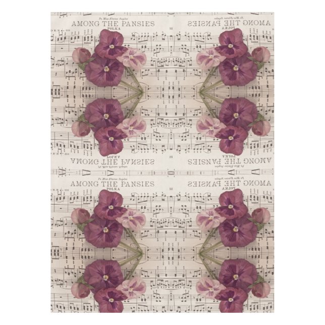 Zu den Stiefmütterchen Tischdecke (Vorderseite)