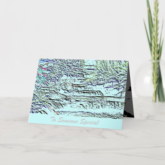 Zu diesem besonderen jemand Waterfall Gruß Karte (Vorderseite)