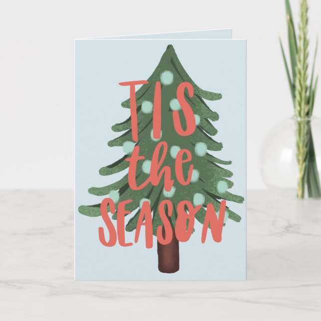 zu dieser Jahreszeit Feiertagskarte (Vorderseite)