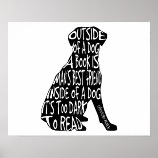 Zu dunkel zum Lesen Poster