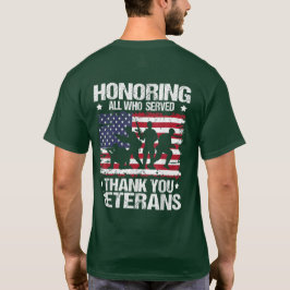 Zu Ehren aller, denen ich danke Veteranen Day T-Shirt