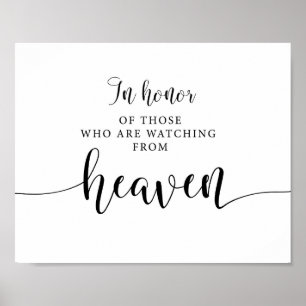 Zu Ehren derer, die vom Himmel aus zusehen Poster