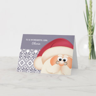 zu einem besonderen Kind vom Weihnachtsmann. Weihn Feiertagskarte