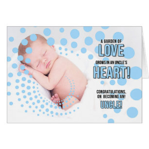 Zu einem Onkel Glückwunsch Blue Dots Nephew