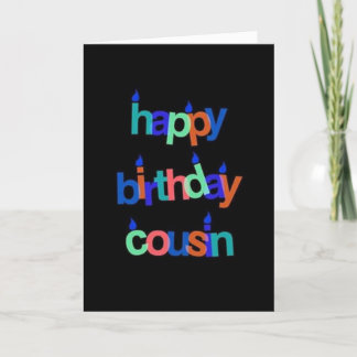 ZU EINEM "PHANTASTISCHEN COUSIN" AM GEBURTSTAG KARTE